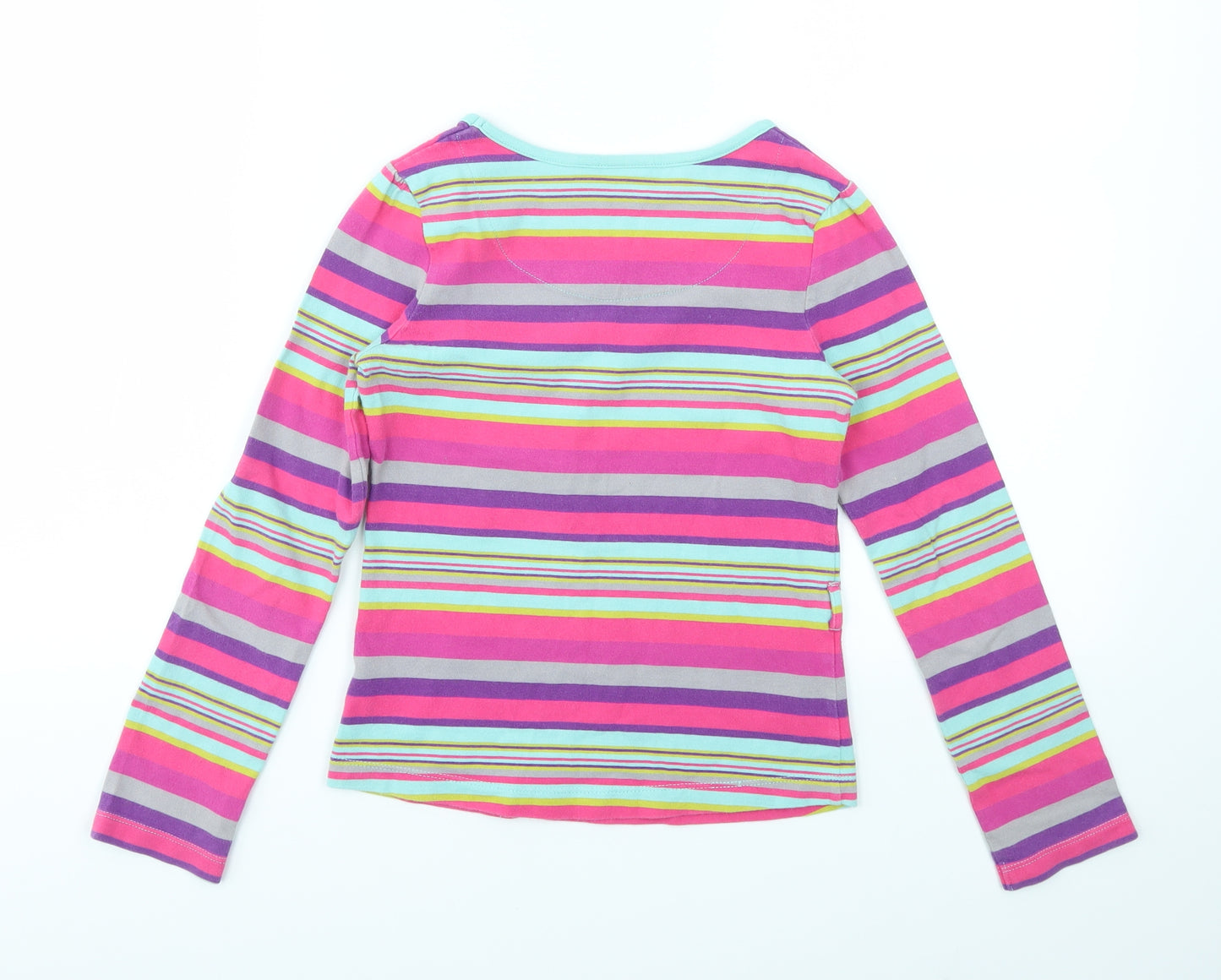 Debenhams Girls Multicoloured Striped  Basic T-Shirt Size 9-10 Years