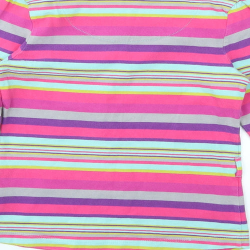 Debenhams Girls Multicoloured Striped  Basic T-Shirt Size 9-10 Years