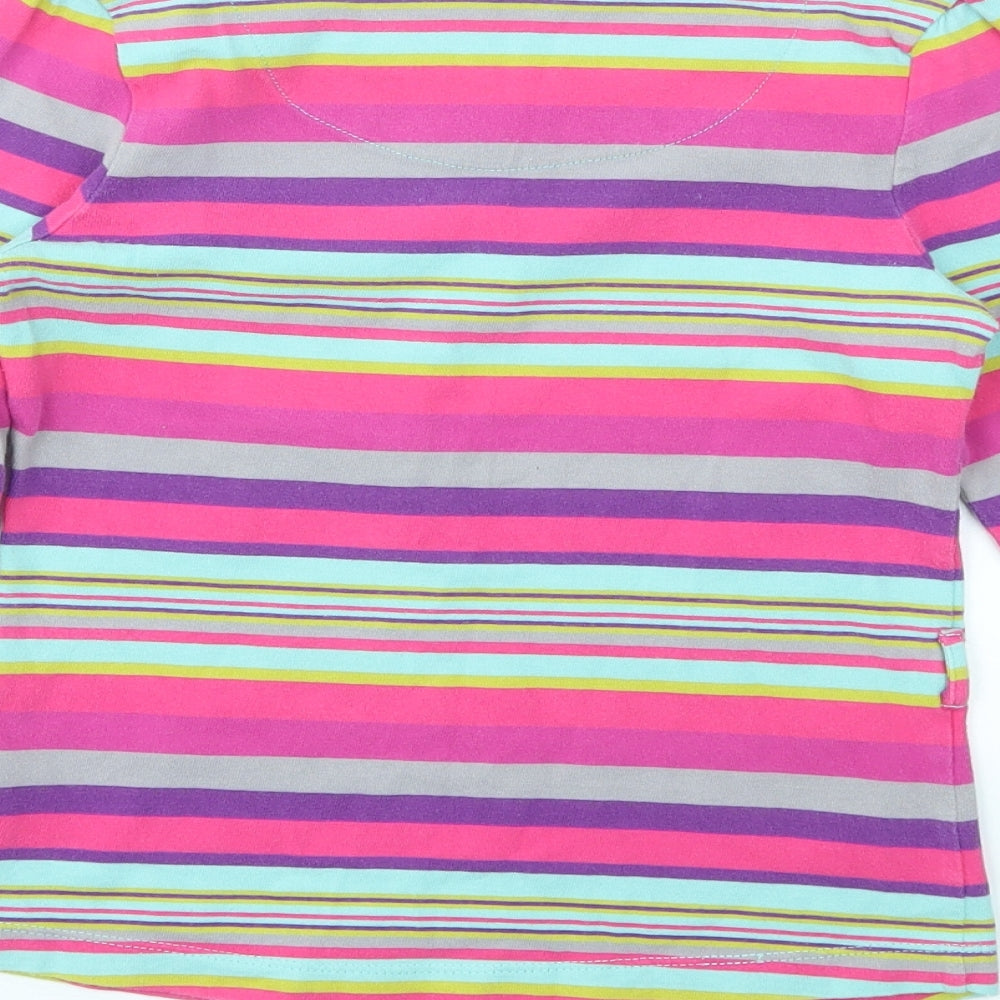 Debenhams Girls Multicoloured Striped  Basic T-Shirt Size 9-10 Years