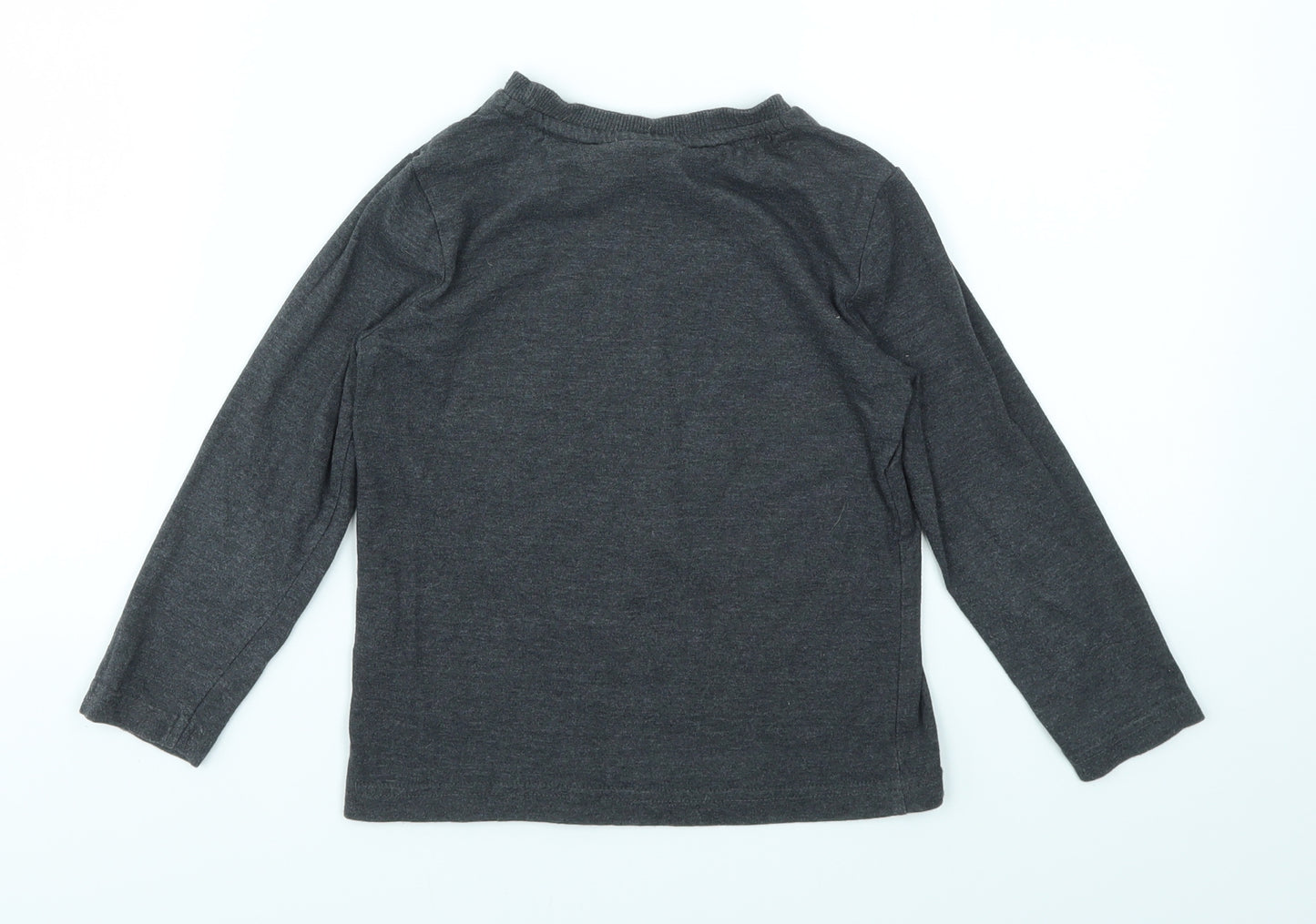CARS Boys Grey Geometric  Basic T-Shirt Size 5-6 Years
