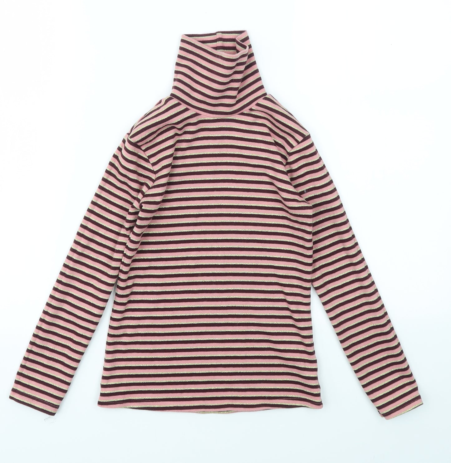 George Girls Multicoloured Striped  Basic T-Shirt Size 7-8 Years