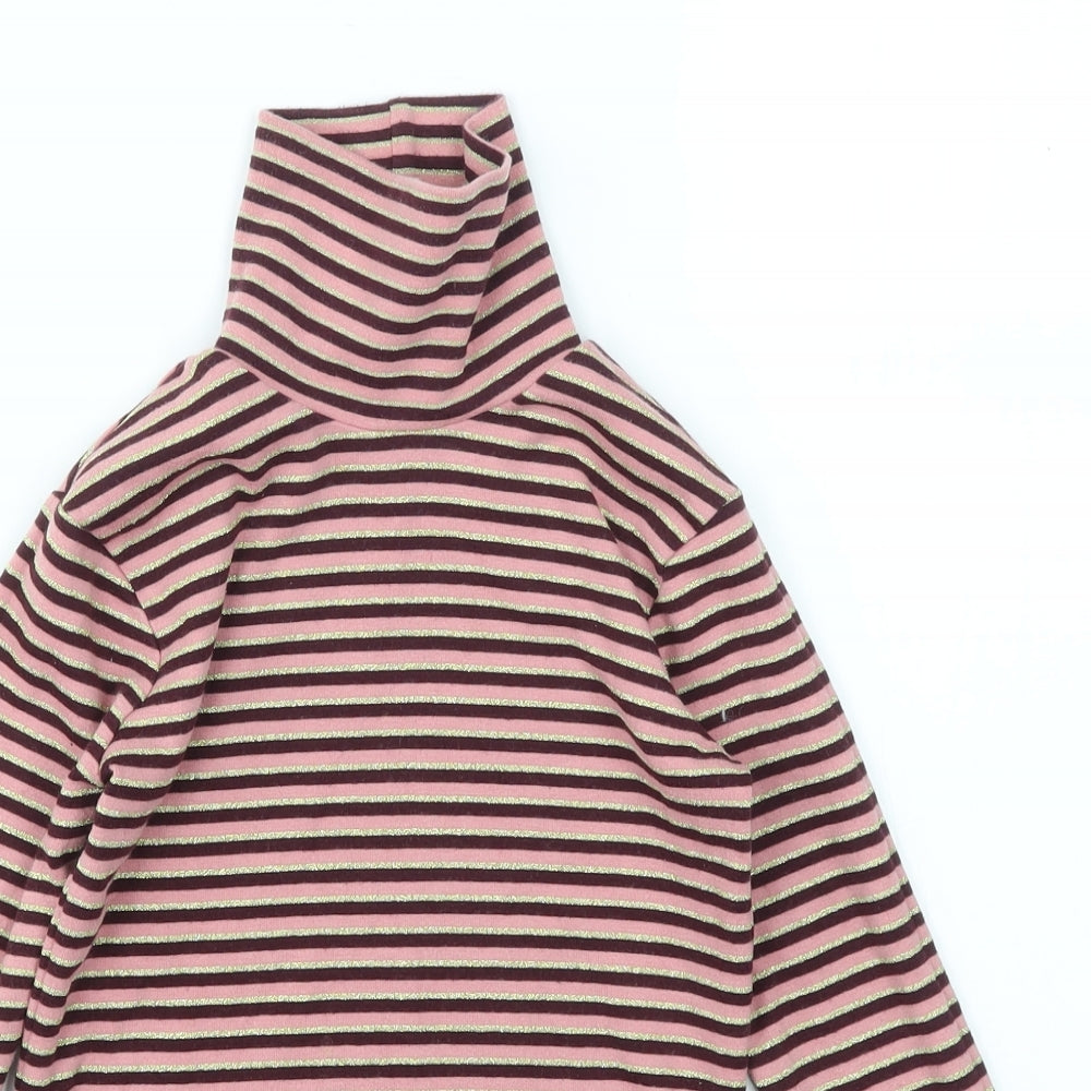 George Girls Multicoloured Striped  Basic T-Shirt Size 7-8 Years