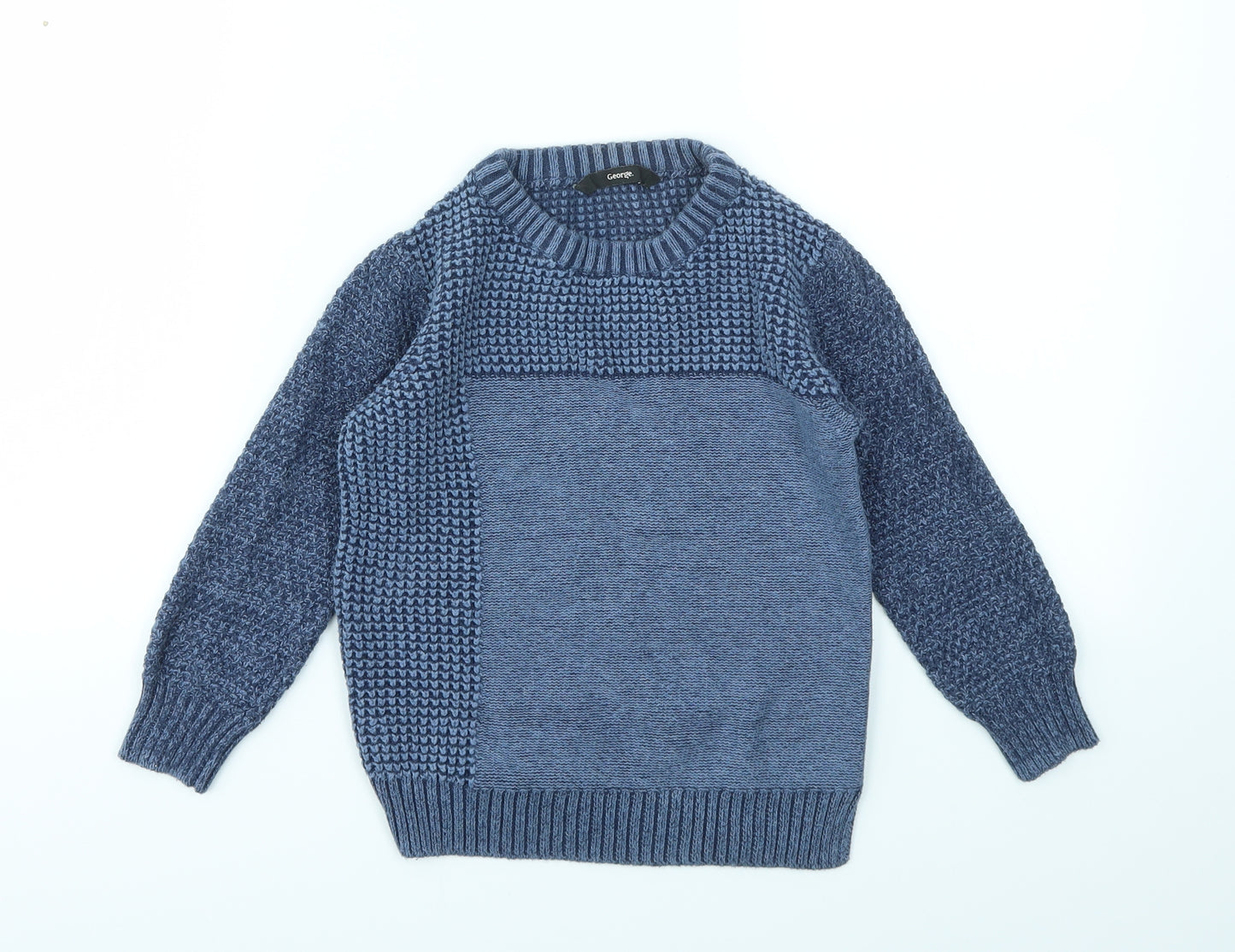George Boys Blue   Pullover Jumper Size 5-6 Years
