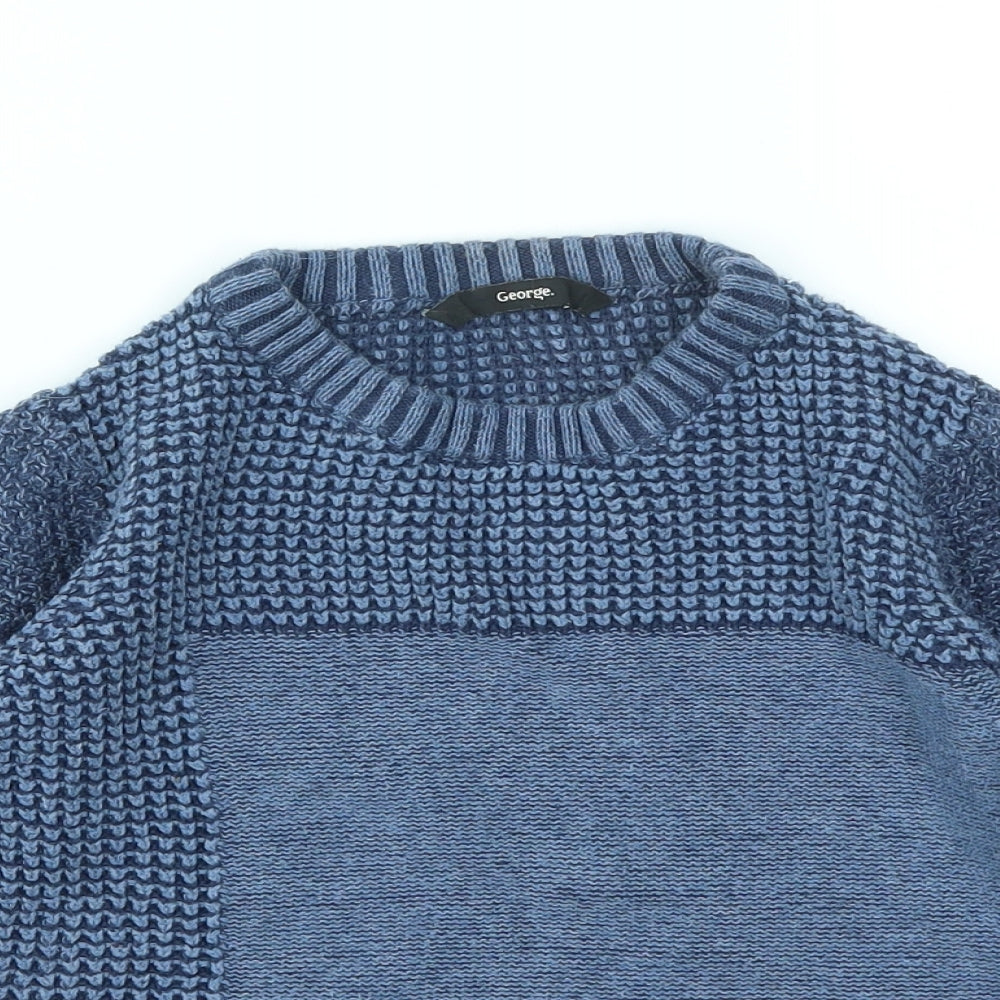 George Boys Blue   Pullover Jumper Size 5-6 Years