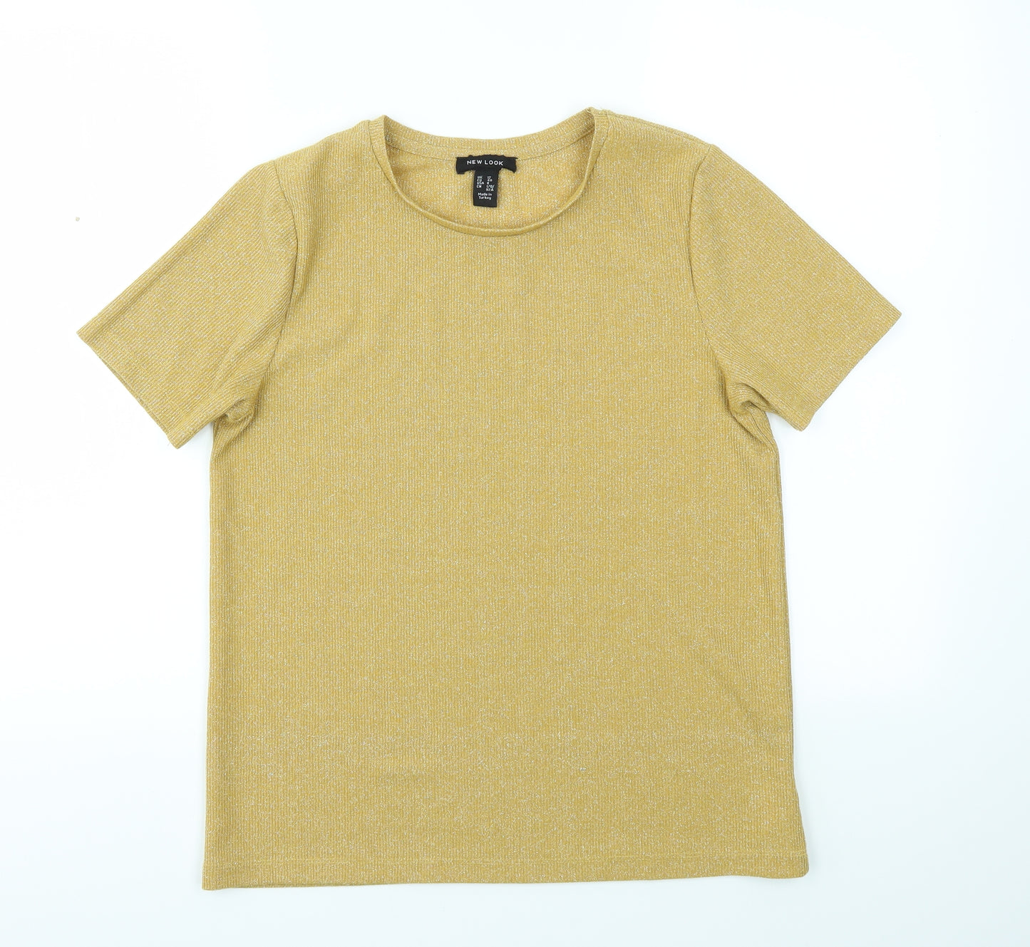 New Look Womens Gold   Basic T-Shirt Size 12