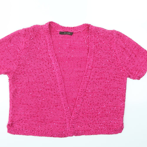Savoir Womens Pink   Cardigan Jumper Size 12