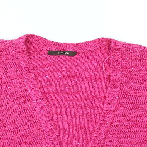 Savoir Womens Pink   Cardigan Jumper Size 12