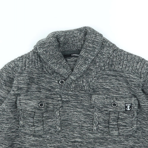 George Boys Grey   Pullover Jumper Size 9-10 Years