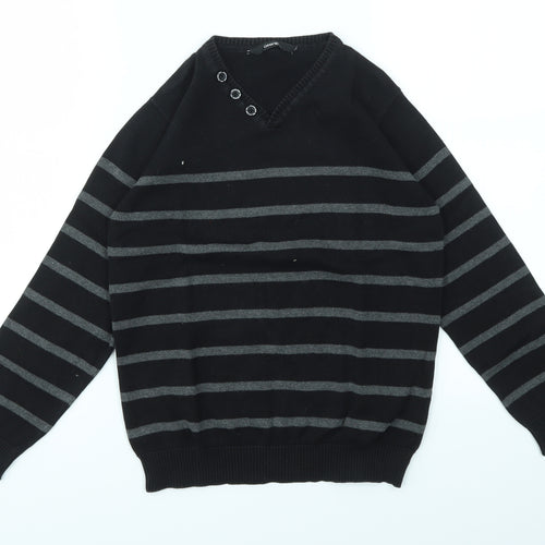 George Boys Multicoloured Striped  Pullover Jumper Size 9-10 Years