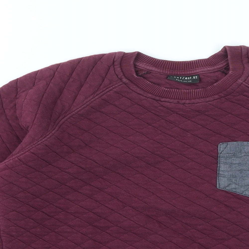 NEXT Boys Red   Pullover Jumper Size 9 Years