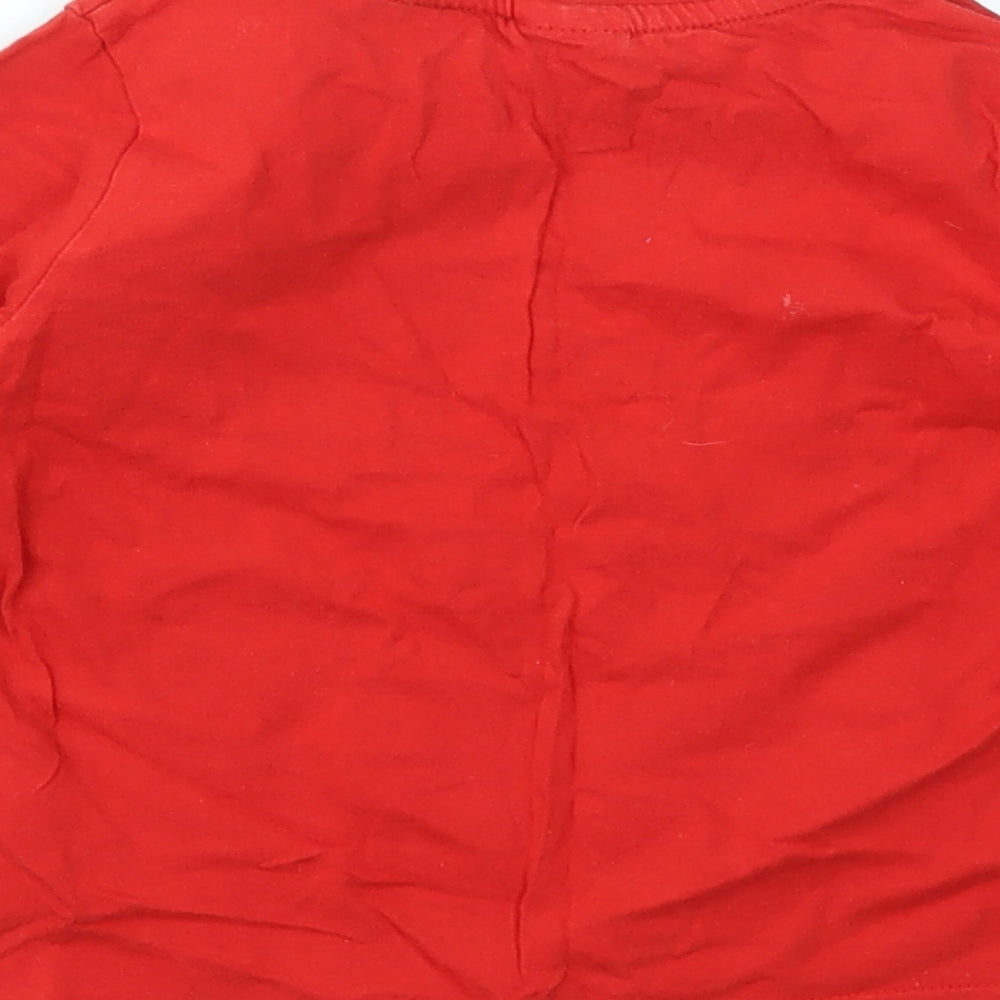 F&F Boys Red Animal Print  Basic T-Shirt Size 18-24 Months