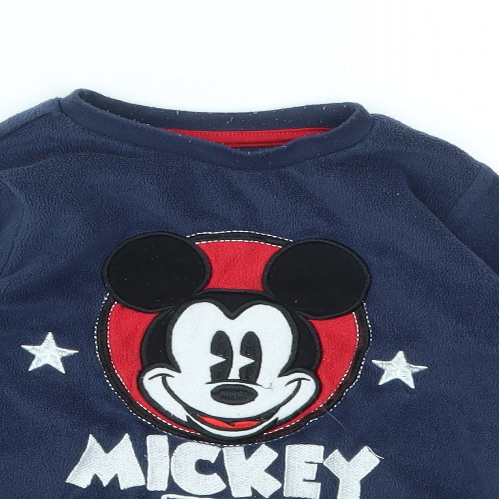 Primark Girls Blue Animal Print  Basic T-Shirt Size 18-24 Months