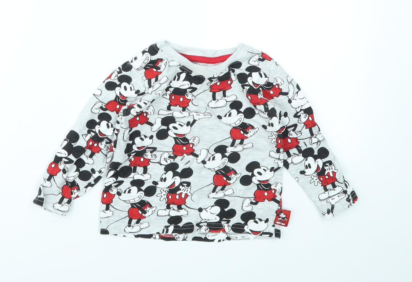 Primark Girls Multicoloured Animal Print  Basic T-Shirt Size 18-24 Months