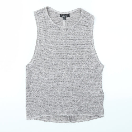 Topshop Womens Grey   Basic T-Shirt Size 6