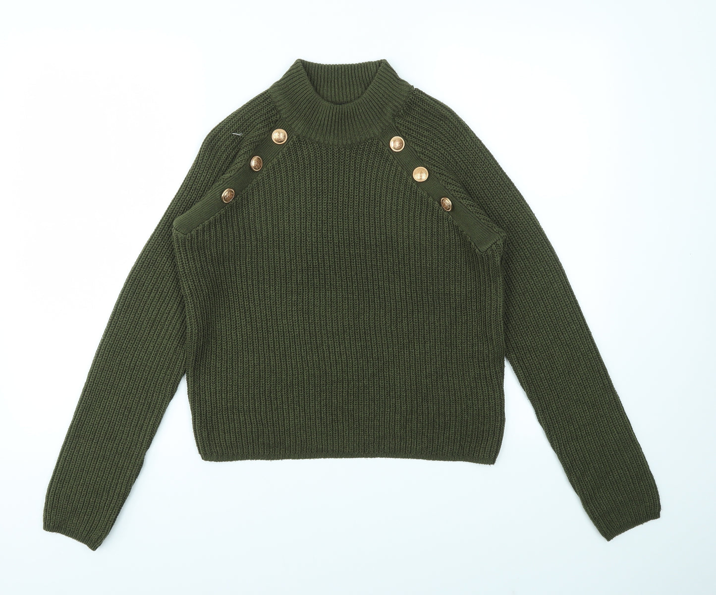 BRAVE SOUL  Womens Green   Pullover Jumper Size XS
