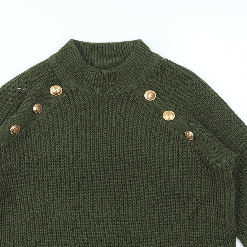 BRAVE SOUL  Womens Green   Pullover Jumper Size XS