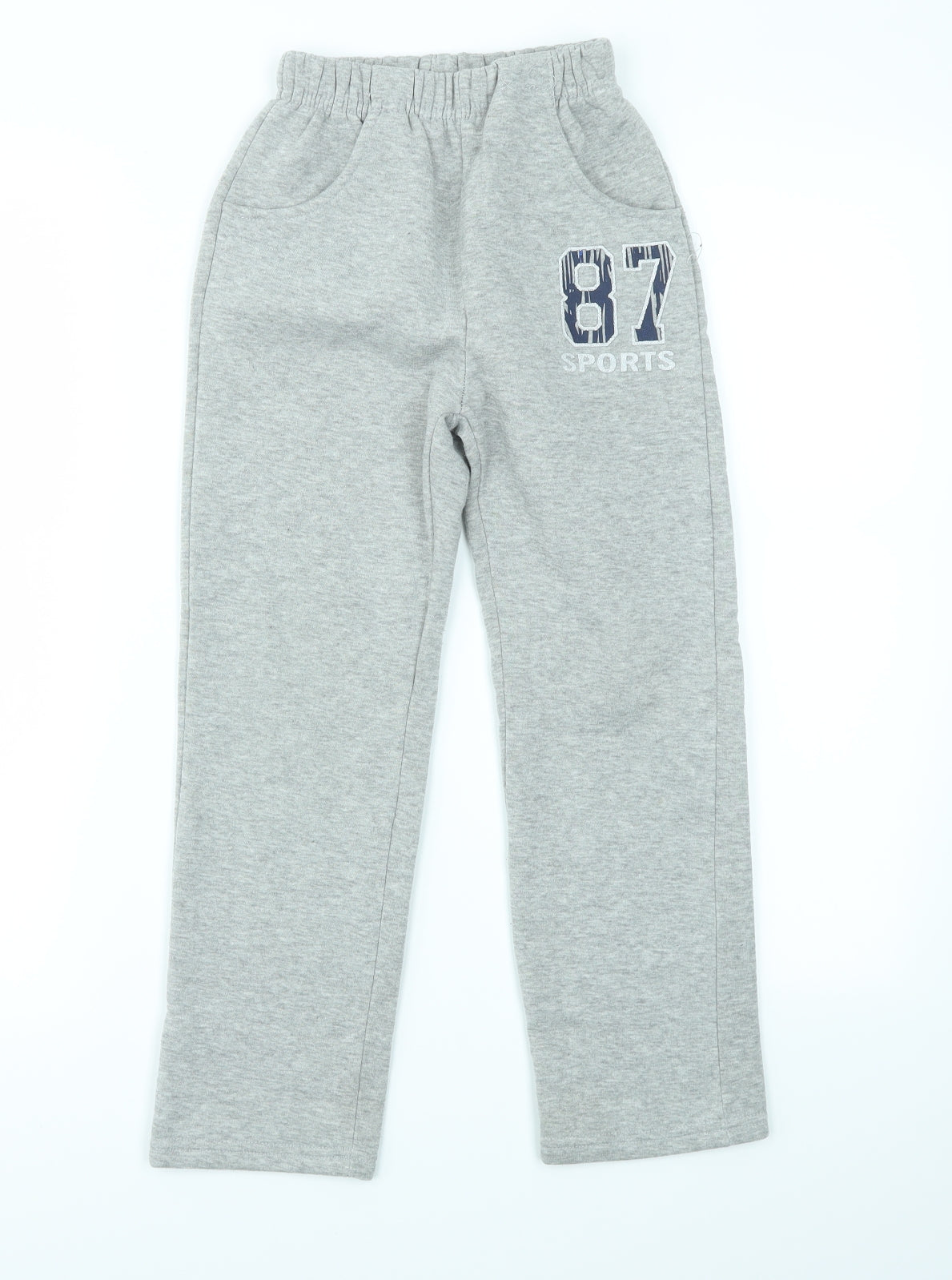 Preworn Boys Grey   Jogger Trousers Size 8 Years
