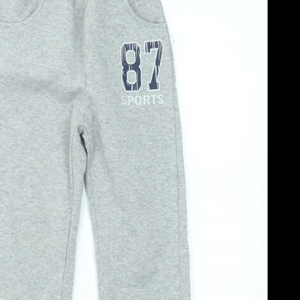 Preworn Boys Grey   Jogger Trousers Size 8 Years