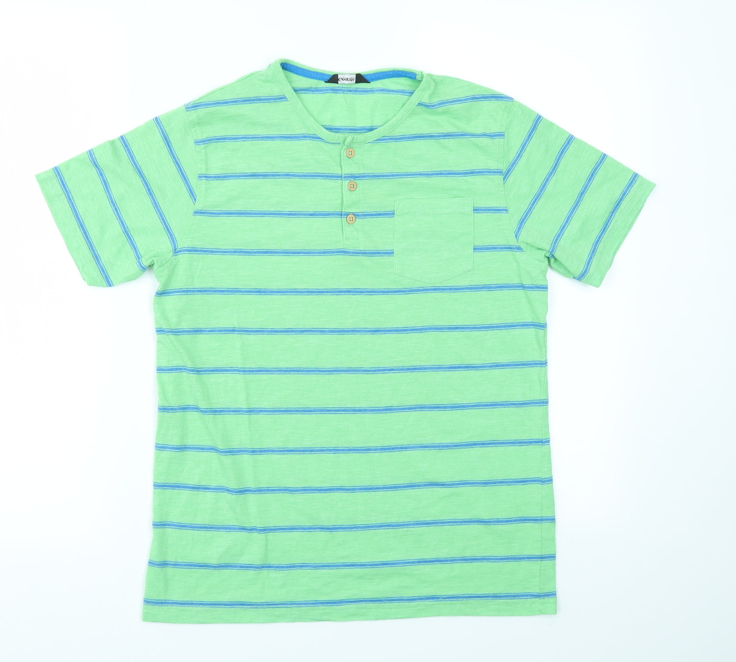 George Boys Multicoloured Striped  Basic T-Shirt Size 11-12 Years