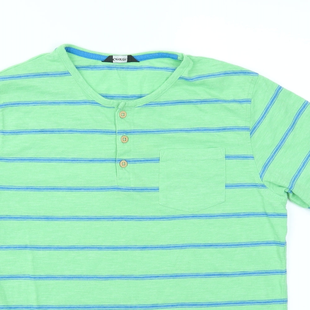 George Boys Multicoloured Striped  Basic T-Shirt Size 11-12 Years