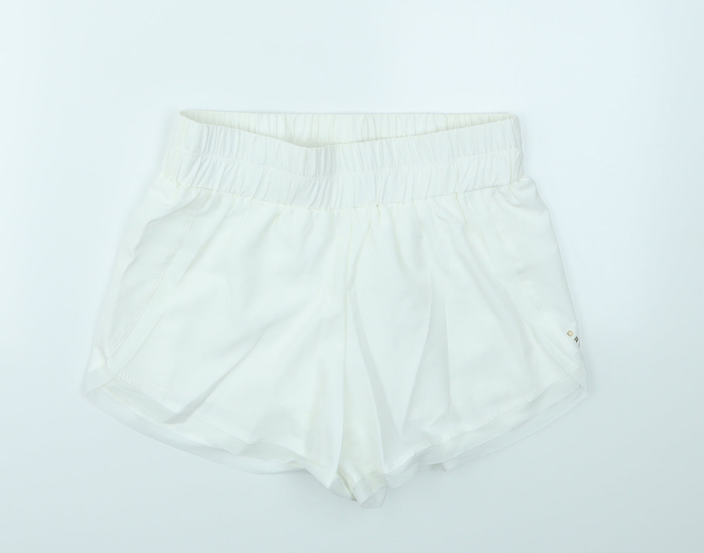 Preworn Womens White   Cut-Off Shorts Size M - stretch waistband