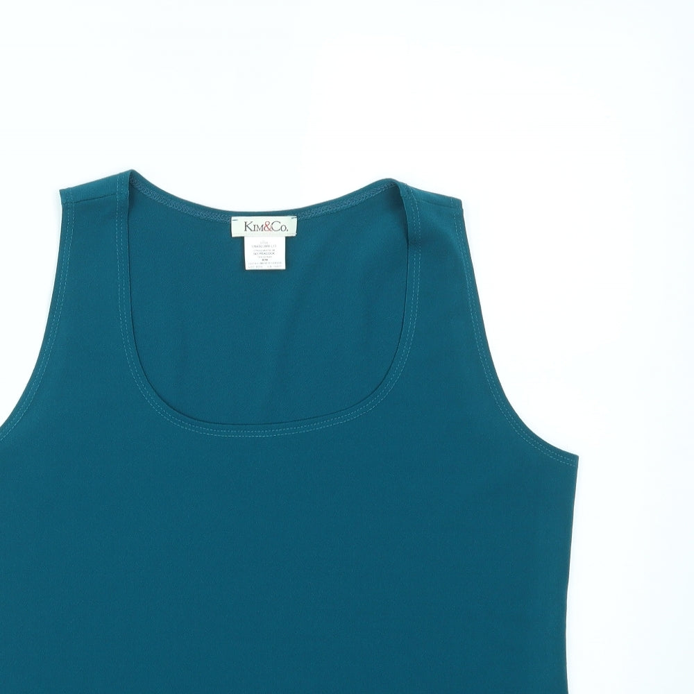 KIM&CO Womens Blue   Basic T-Shirt Size M