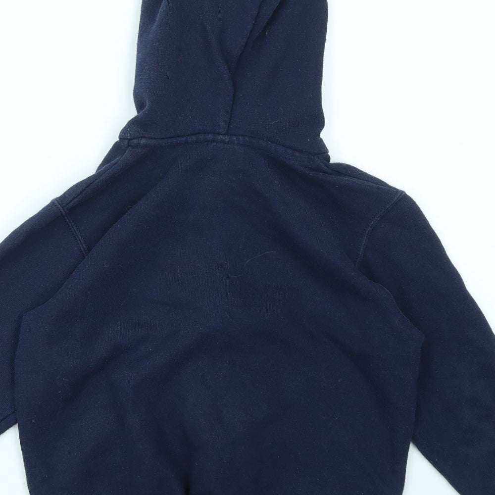 FRUIT THE LOOOM  Boys Blue   Full Zip Jumper Size 5-6 Years