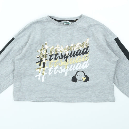 George Girls Grey   Pullover Jumper Size 7-8 Years