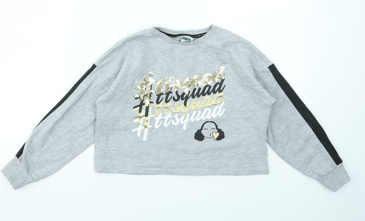 George Girls Grey   Pullover Jumper Size 7-8 Years