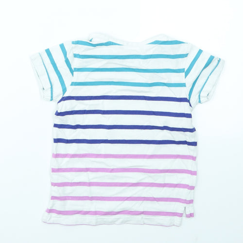 George Boys Multicoloured Striped  Basic T-Shirt Size 5-6 Years
