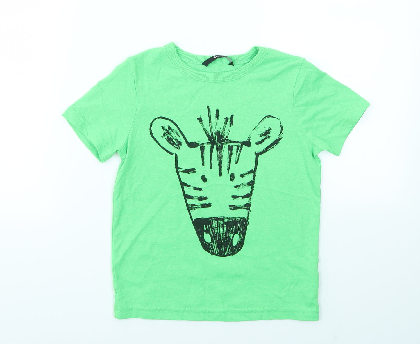 George Boys Green   Basic T-Shirt Size 5-6 Years