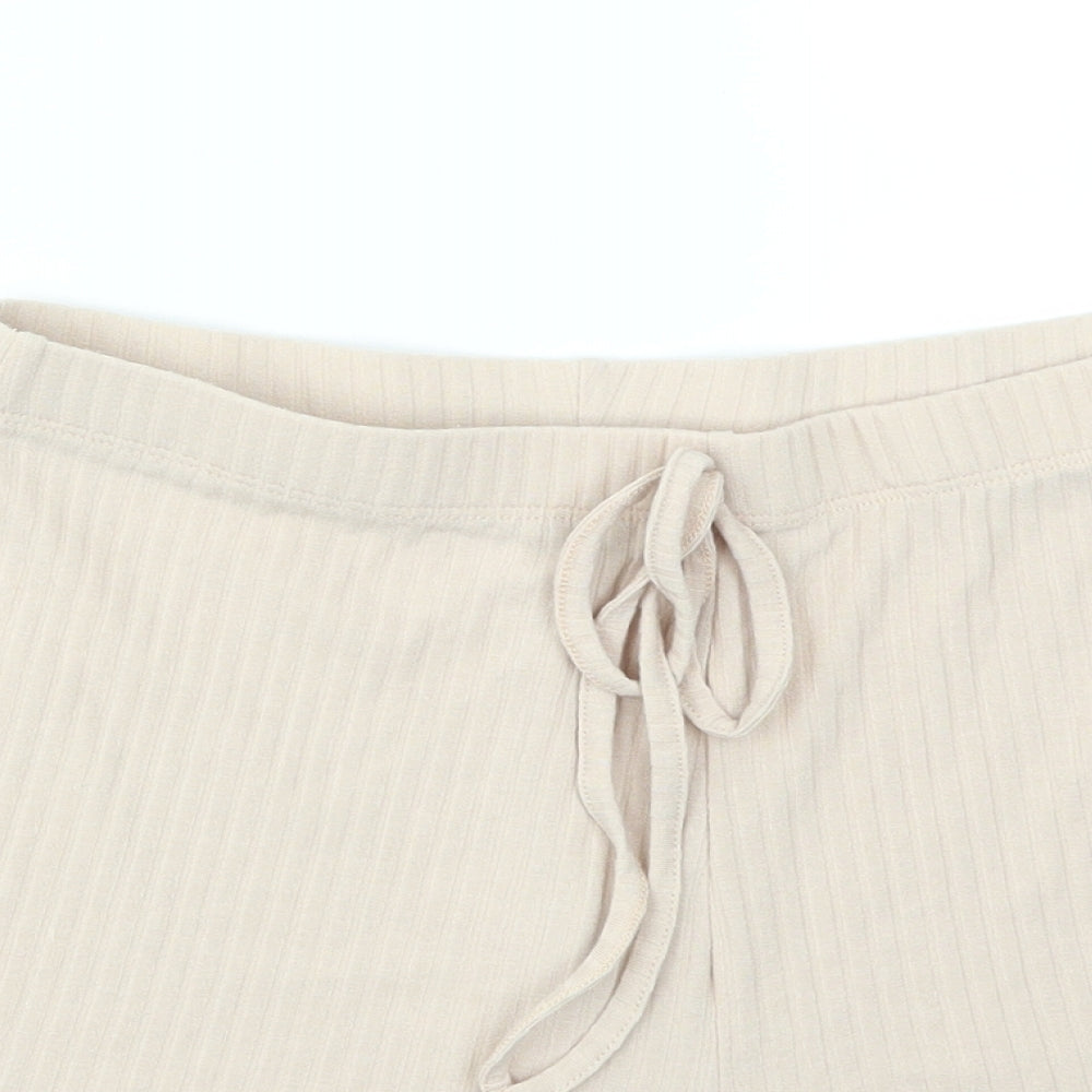 New Look Womens Pink   Culotte Shorts Size M - stretch waistband