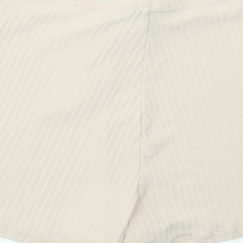 New Look Womens Pink   Culotte Shorts Size M - stretch waistband