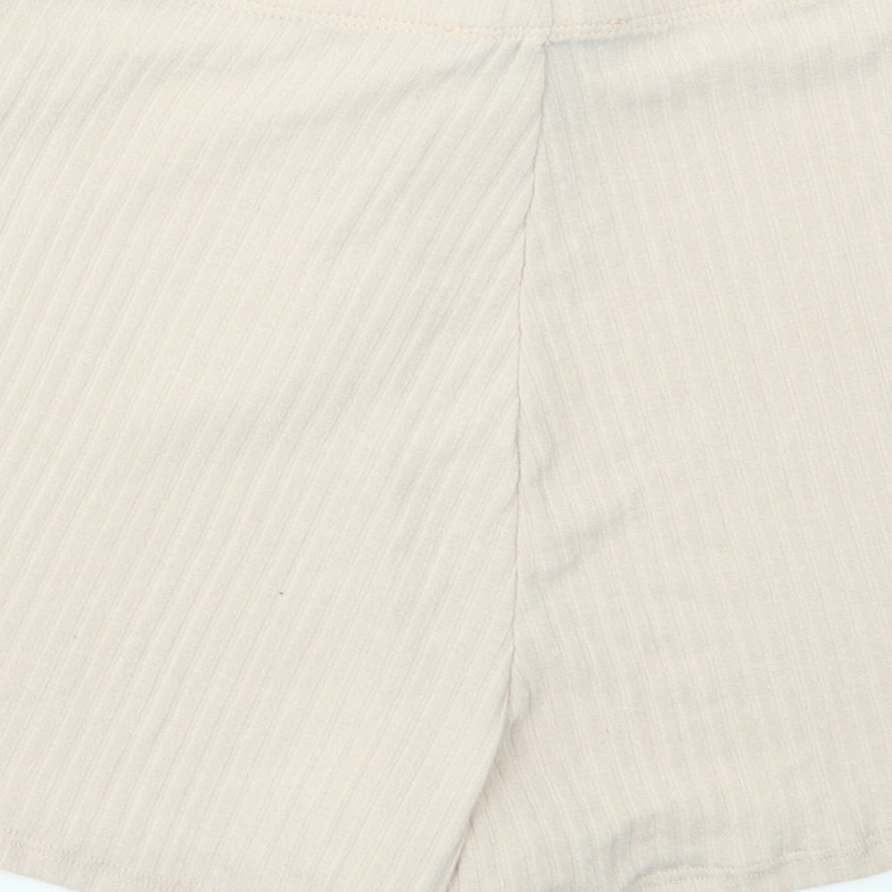 New Look Womens Pink   Culotte Shorts Size M - stretch waistband