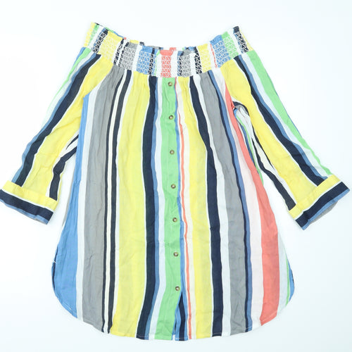 NEXT Womens Multicoloured Striped  Basic Blouse Size 12