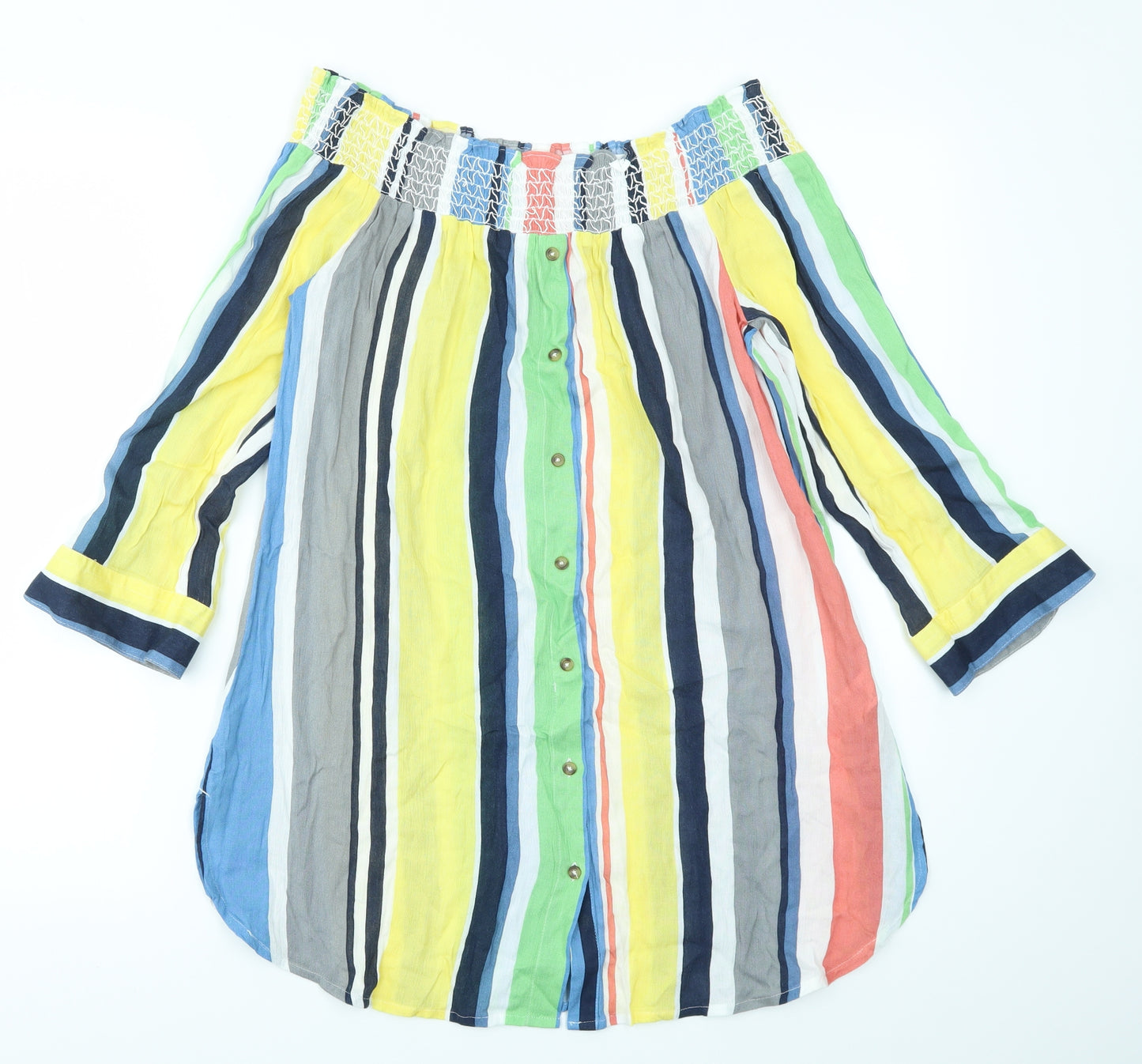 NEXT Womens Multicoloured Striped  Basic Blouse Size 12