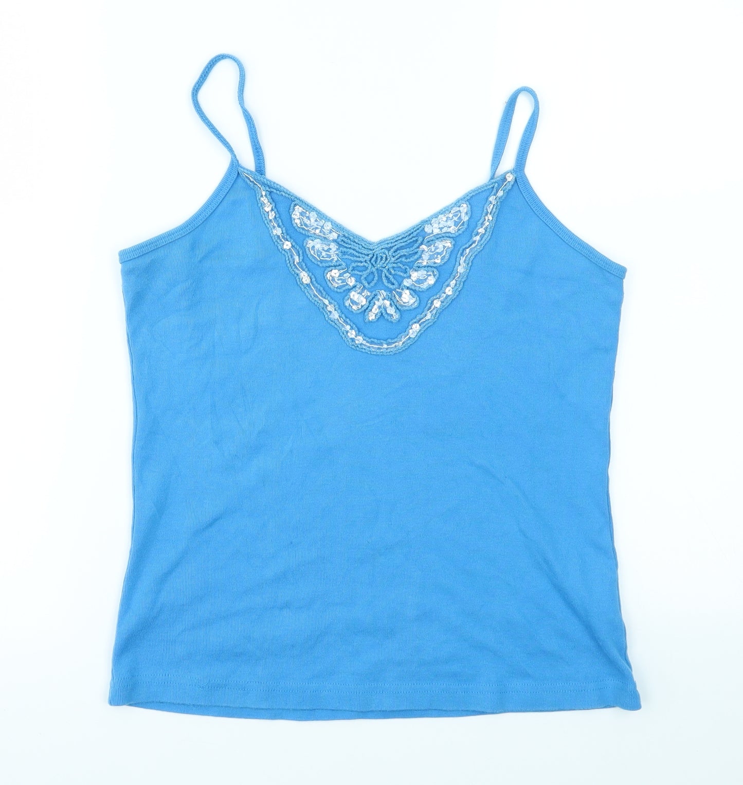 Preworn Womens Blue   Basic T-Shirt Size XL