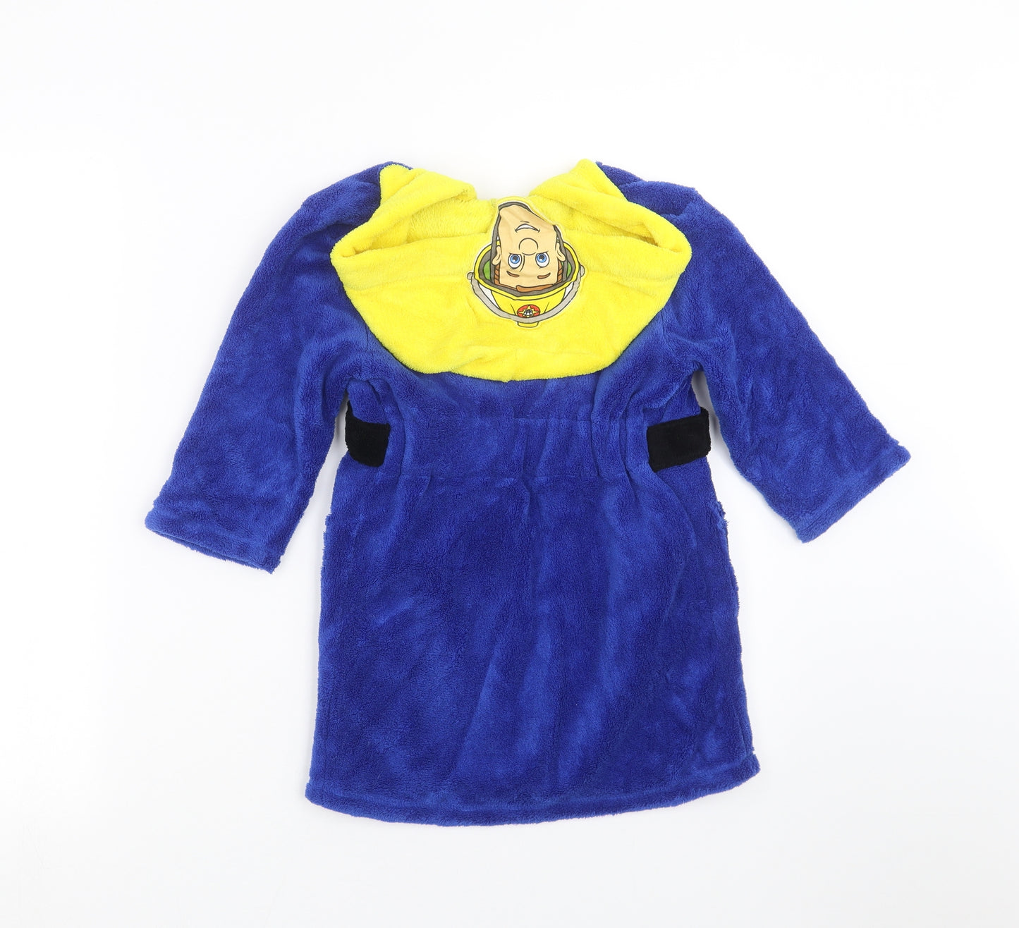 BHS Boys Blue Solid   Robe Size 2-3 Years  - fireman sam