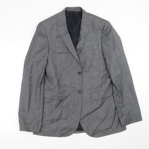 Preworn Mens Grey   Jacket Suit Jacket Size 40