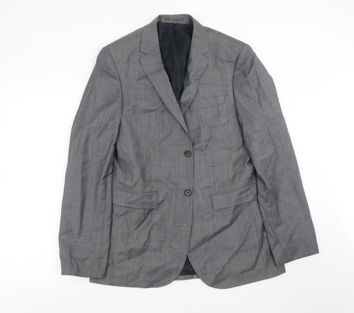 Preworn Mens Grey   Jacket Suit Jacket Size 40