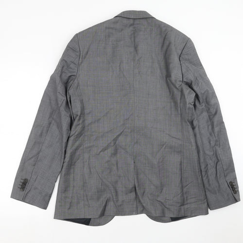 Preworn Mens Grey   Jacket Suit Jacket Size 40