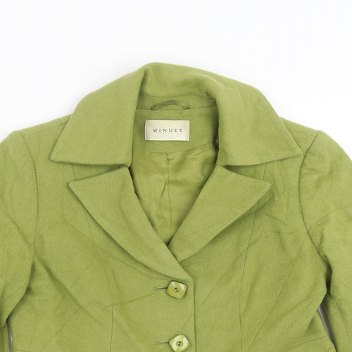MINUET Womens Green   Jacket  Size 12