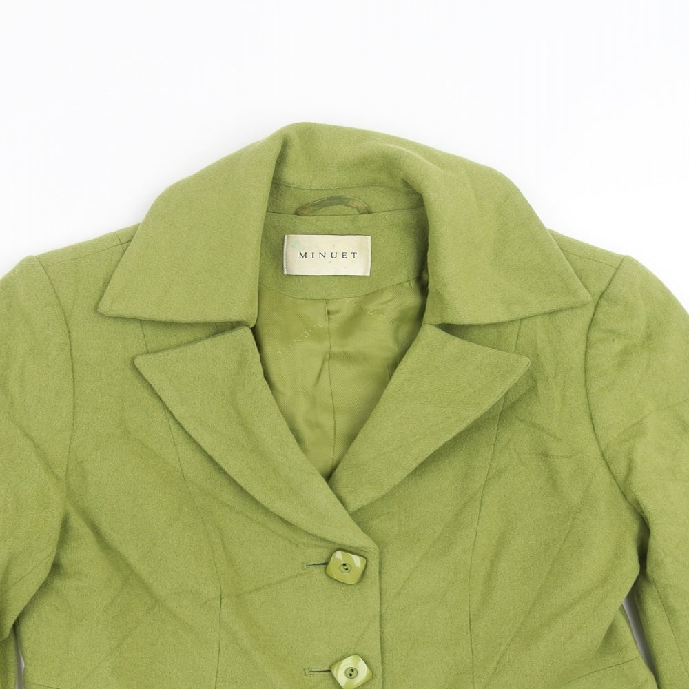 MINUET Womens Green   Jacket  Size 12