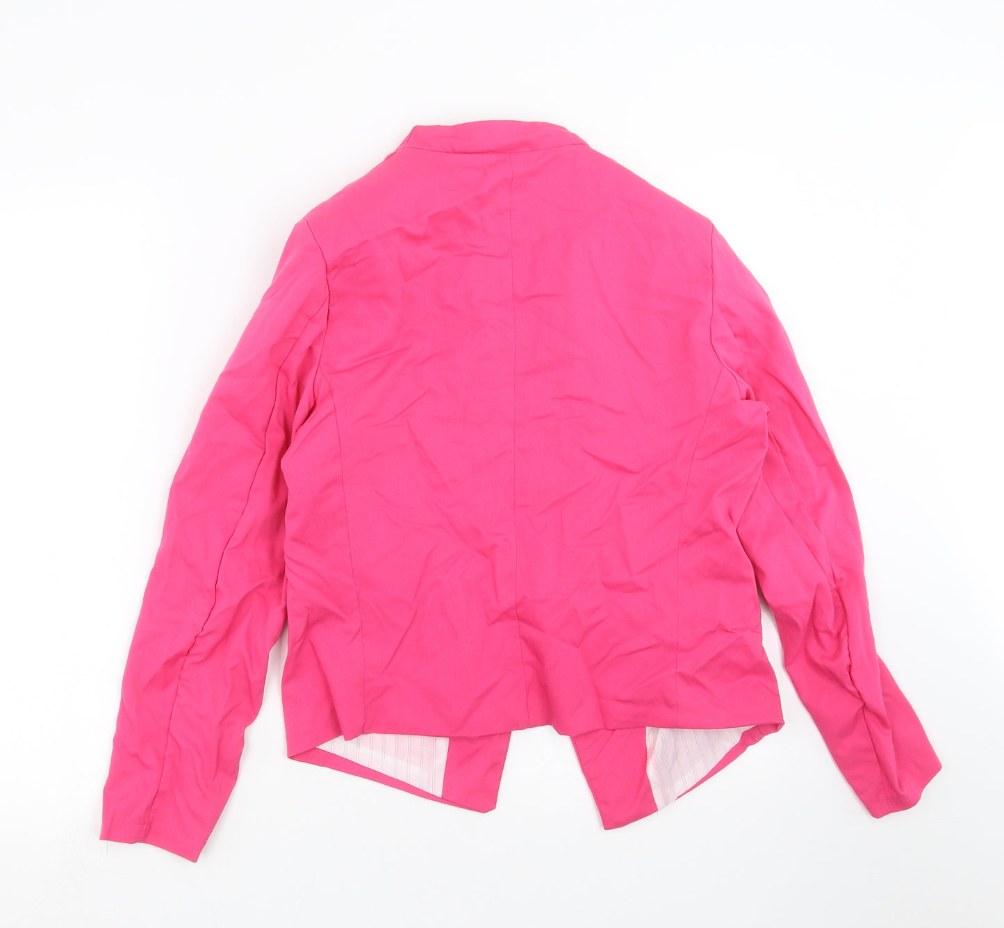 Bonidie Womens Pink   Jacket Blazer Size 2XL  - Ruched Sleeve