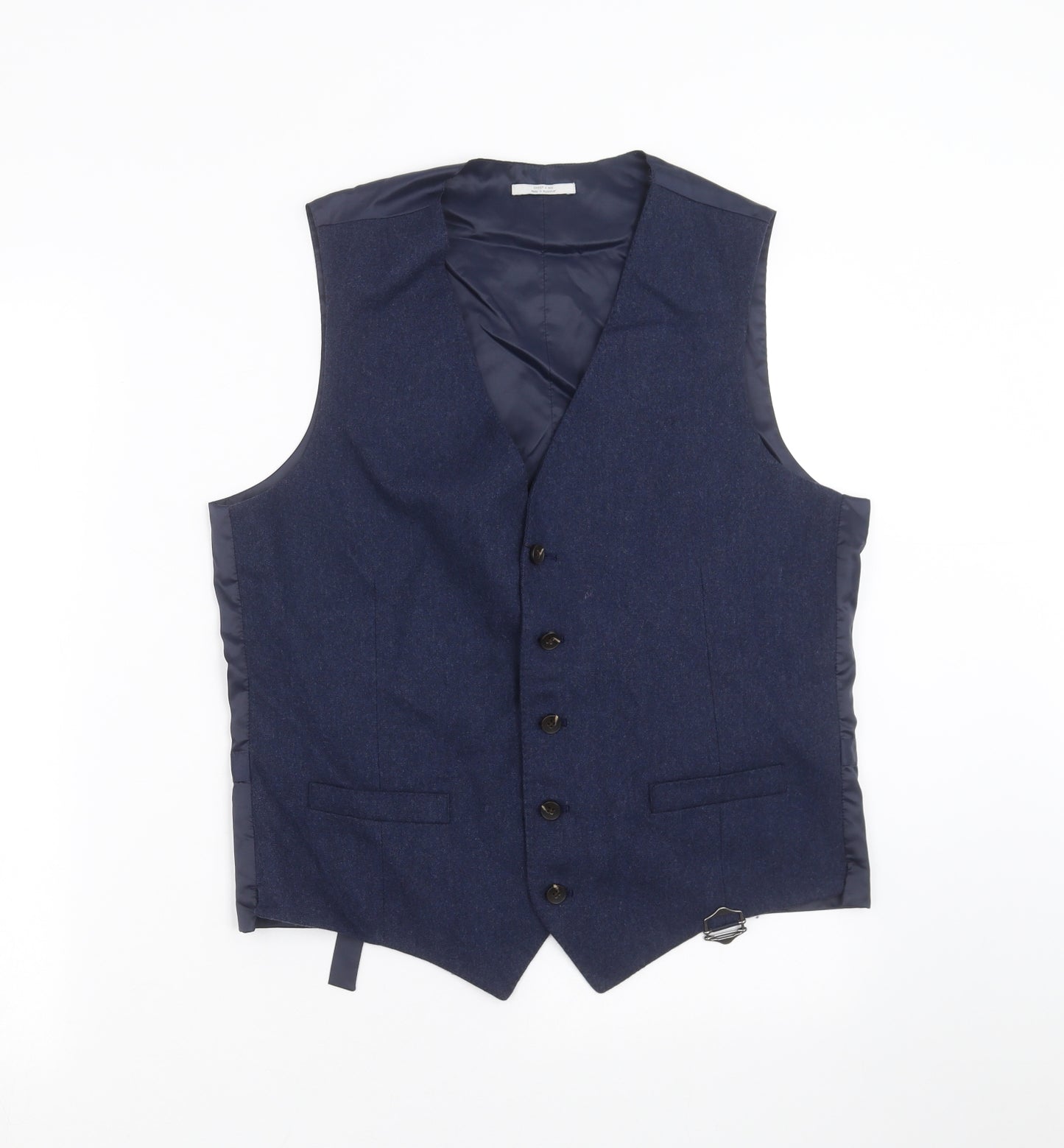 Marks and Spencer Mens Blue   Jacket Suit Waistcoat Size M