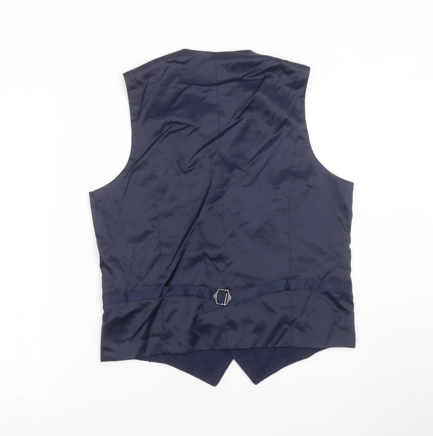 Marks and Spencer Mens Blue   Jacket Suit Waistcoat Size M