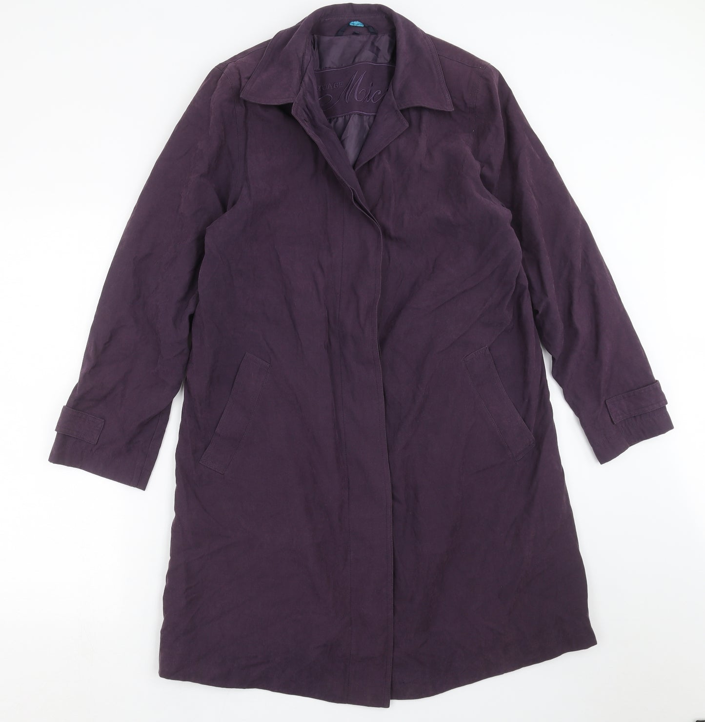 NuAge Womens Purple   Jacket Coat Size 10