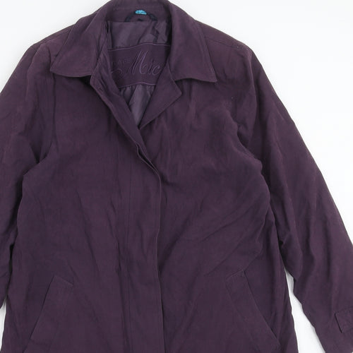 NuAge Womens Purple   Jacket Coat Size 10
