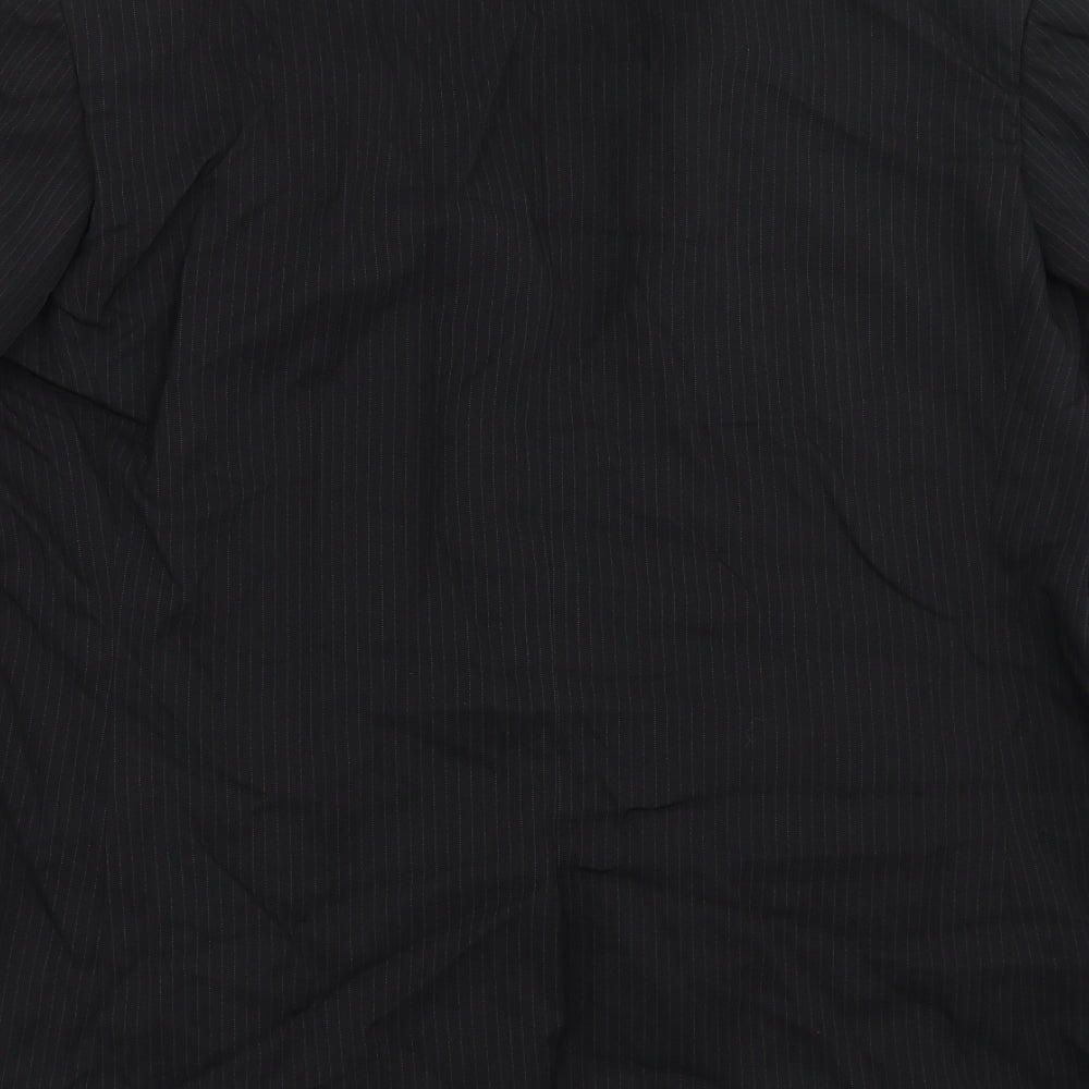 Taylor & Wright Mens Black Striped  Jacket Suit Jacket Size 50