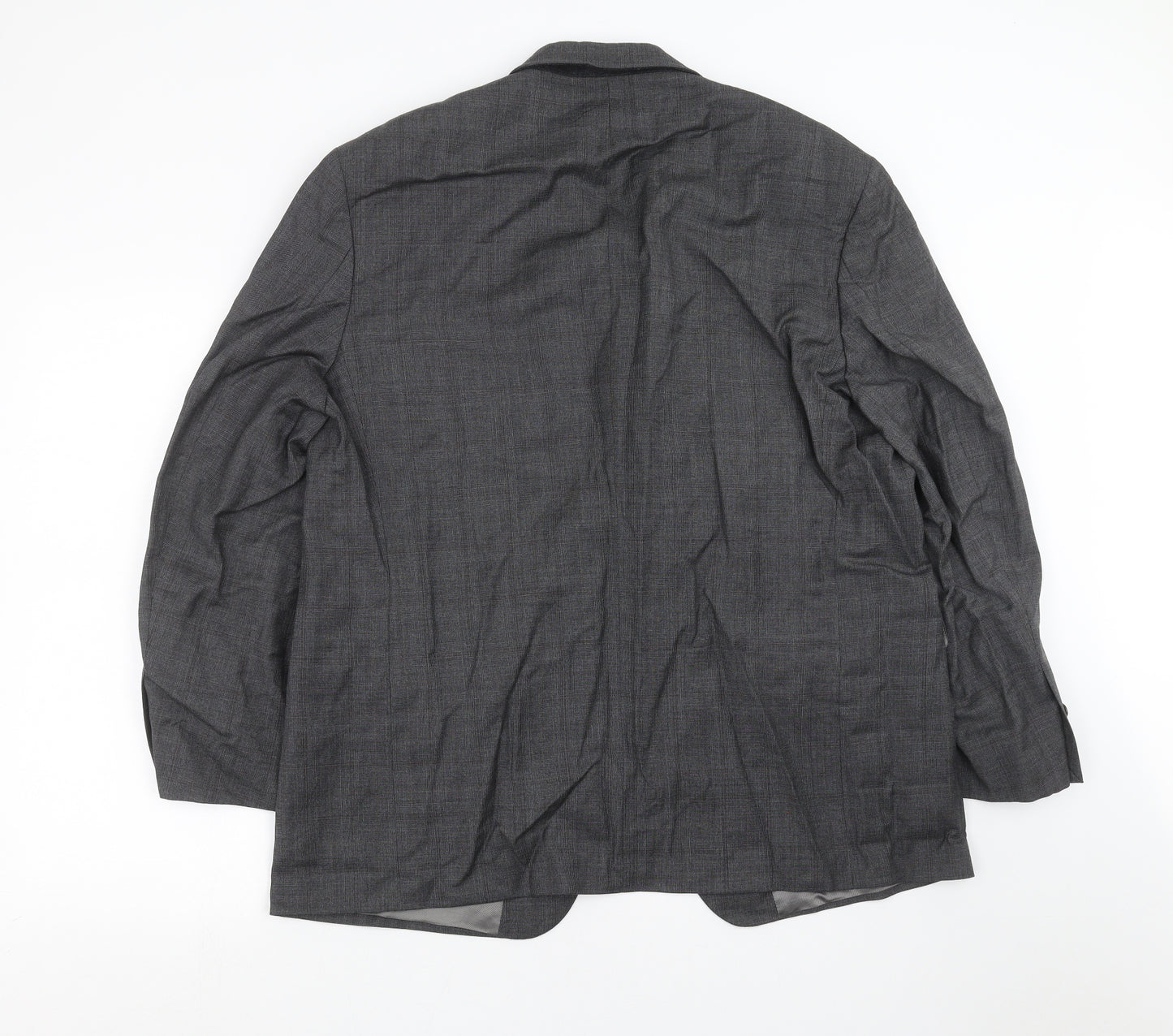 Marks and Spencer Mens Grey Check  Jacket Suit Jacket Size 44